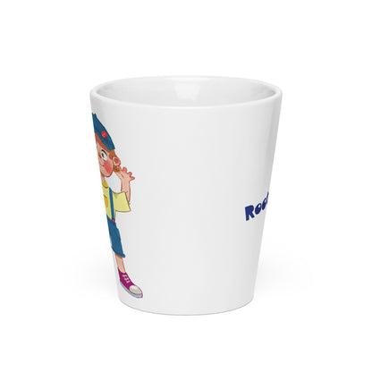 Giray Character Latte Mug, 12 oz, Roots & Talks - Front