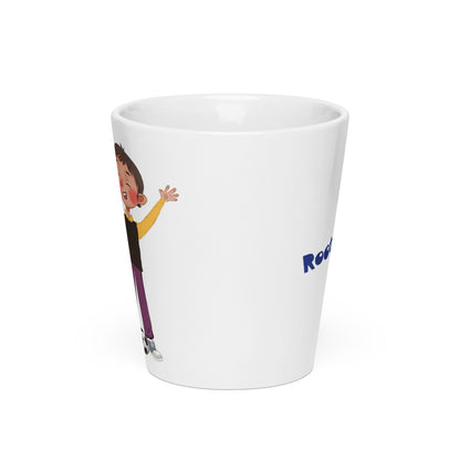 Gazi Character Latte Mug, 12 oz, Roots & Talks - Front