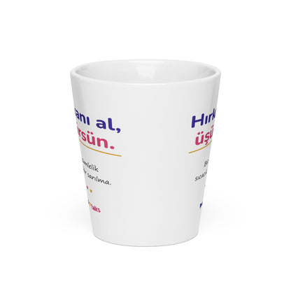 Hırkanı Al, Üşürsün Latte Mug, 12 oz, Roots & Talks - Front