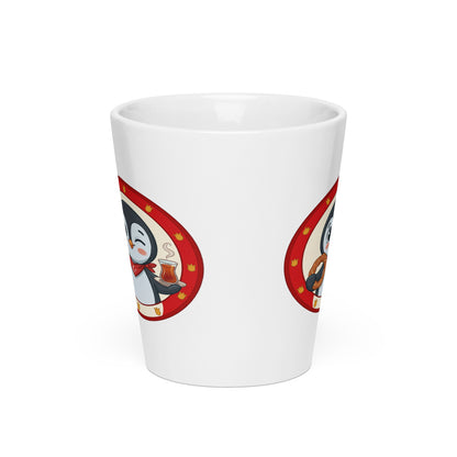 Simit and Tea Badge Latte Mug, 12 oz, Roots & Talks - Front