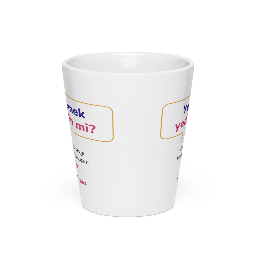 Yemek Yedin Mi? Latte Mug, 12 oz, Roots & Talks - Front