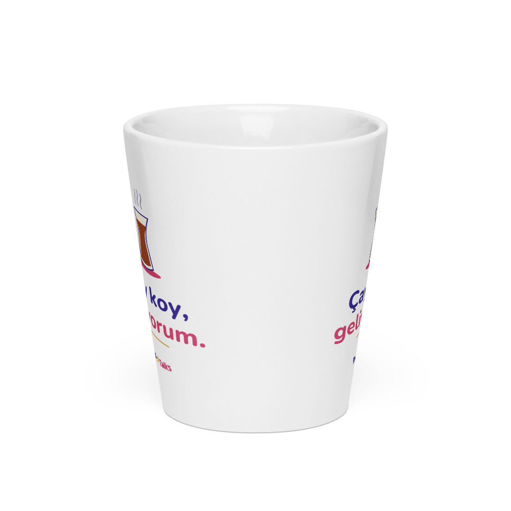 Çay Koy, Geliyorum Latte Mug, 12 oz, Roots & Talks - Front