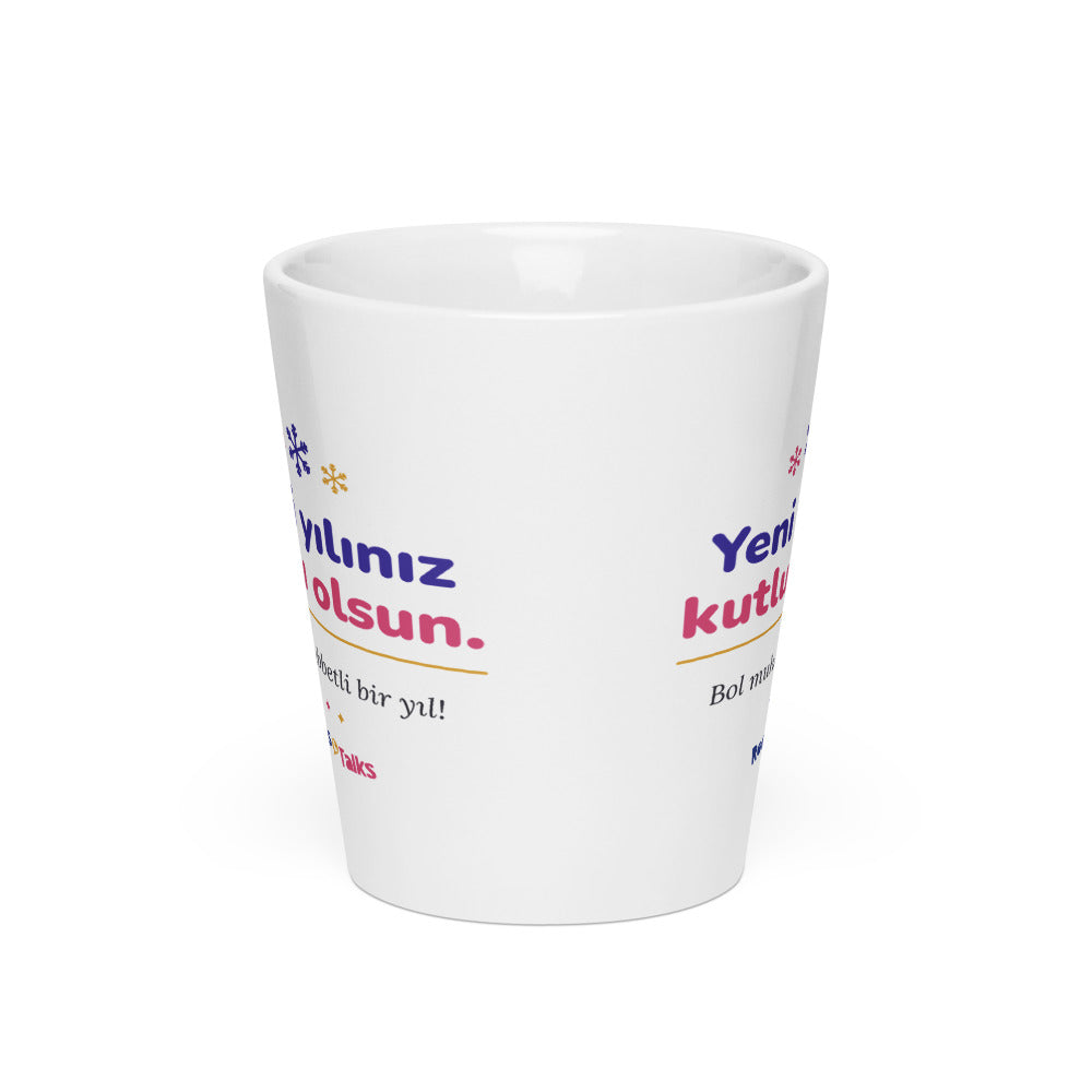Yeni Yılınız Kutlu Olsun Latte Mug, 12 oz, Roots & Talks - Front