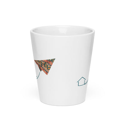 Kilim Flight Latte Mug, 12 oz, Roots & Talks - Front