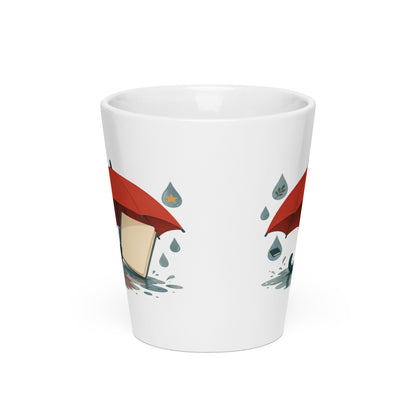 Word Umbrella Latte Mug, 12 oz, Roots & Talks - Front