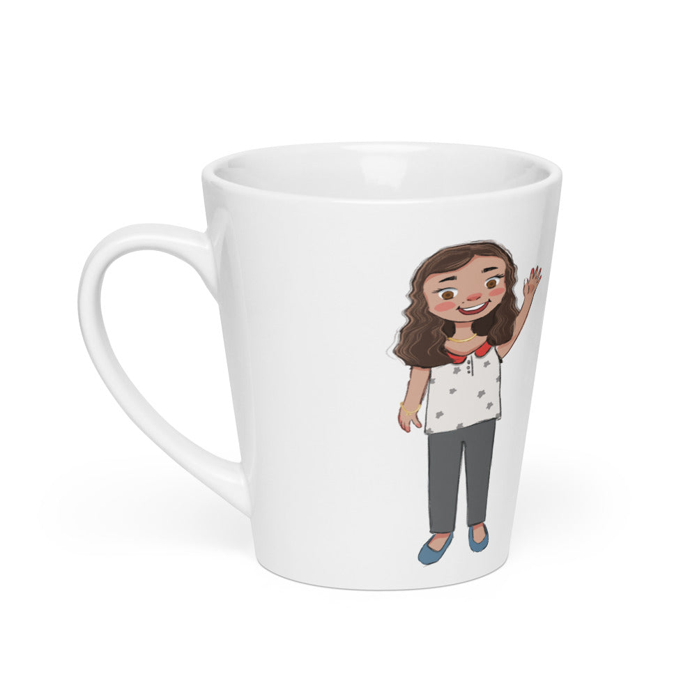 Defne Character Latte Mug, 12 oz, Roots & Talks - product photo