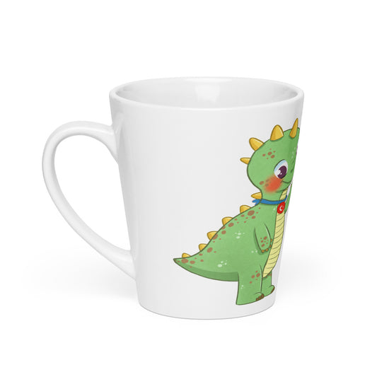 Dino Dinosaur Latte Mug, 12 oz, Roots & Talks - product photo