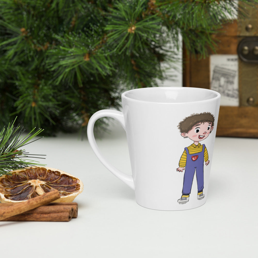 Ahmet Character Latte Mug, 12 oz, Roots & Talks - lifestyle photo 3