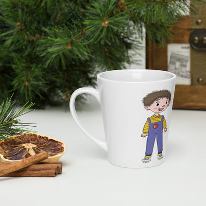 Ahmet Character Latte Mug, 12 oz, Roots & Talks - lifestyle photo 3