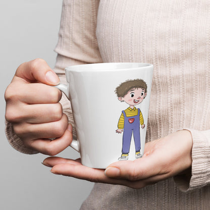 Ahmet Character Latte Mug, 12 oz, Roots & Talks - lifestyle photo 1
