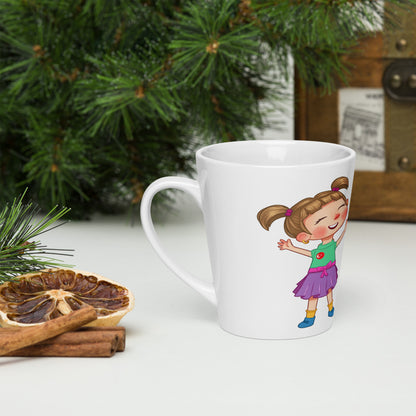 Ela Character Latte Mug, 12 oz, Roots & Talks - lifestyle photo 3