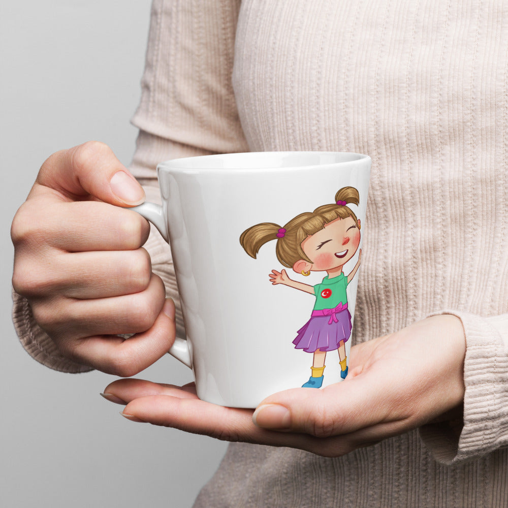 Ela Character Latte Mug, 12 oz, Roots & Talks - lifestyle photo 1