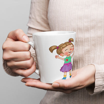 Ela Character Latte Mug, 12 oz, Roots & Talks - lifestyle photo 1