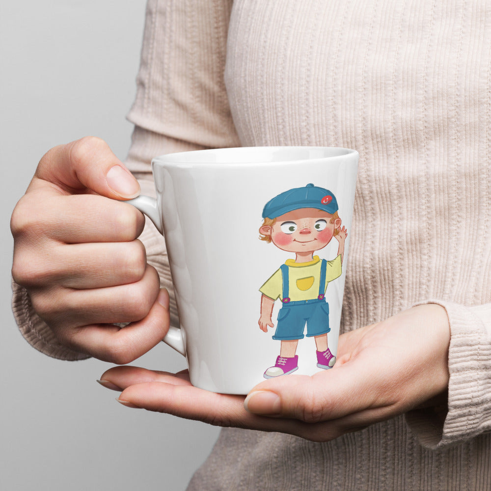 Giray Character Latte Mug, 12 oz, Roots & Talks - lifestyle photo 1