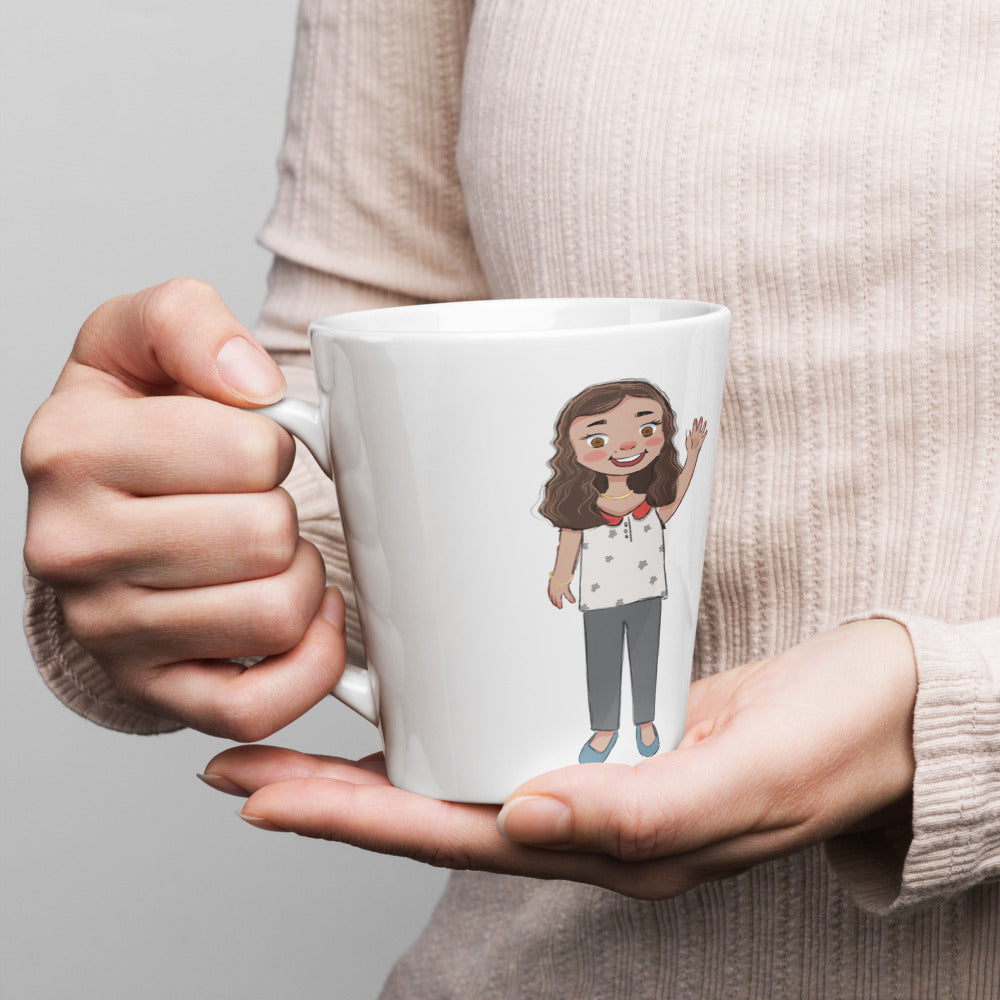 Defne Character Latte Mug, 12 oz, Roots & Talks - lifestyle photo 1