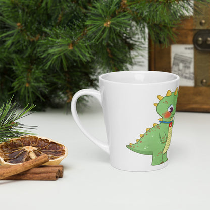 Dino Dinosaur Latte Mug, 12 oz, Roots & Talks - lifestyle photo 3