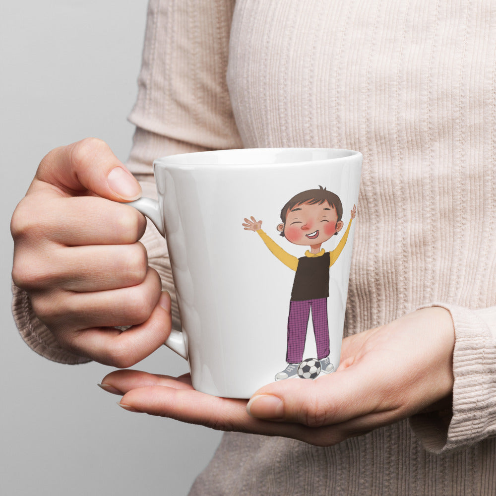 Gazi Character Latte Mug, 12 oz, Roots & Talks - lifestyle photo 1