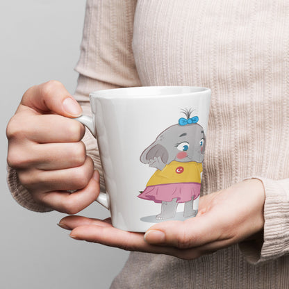 Filiz Elephant Latte Mug, 12 oz, Roots & Talks - lifestyle photo 1