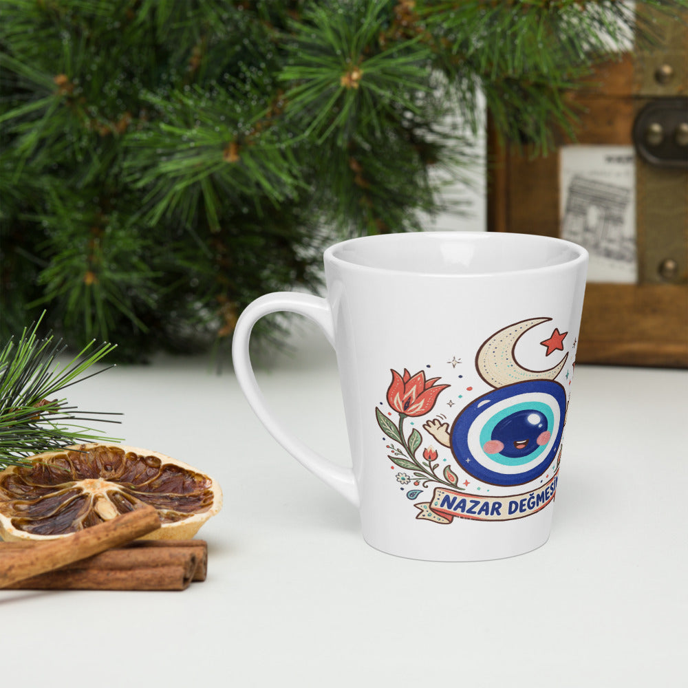 Nazar Değmesin Latte Mug, 12 oz, Roots & Talks - lifestyle photo 3