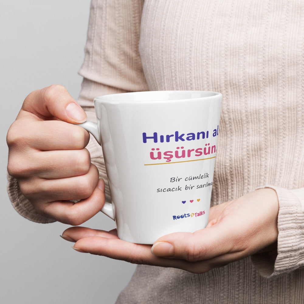 Hırkanı Al, Üşürsün Latte Mug, 12 oz, Roots & Talks - lifestyle photo 1