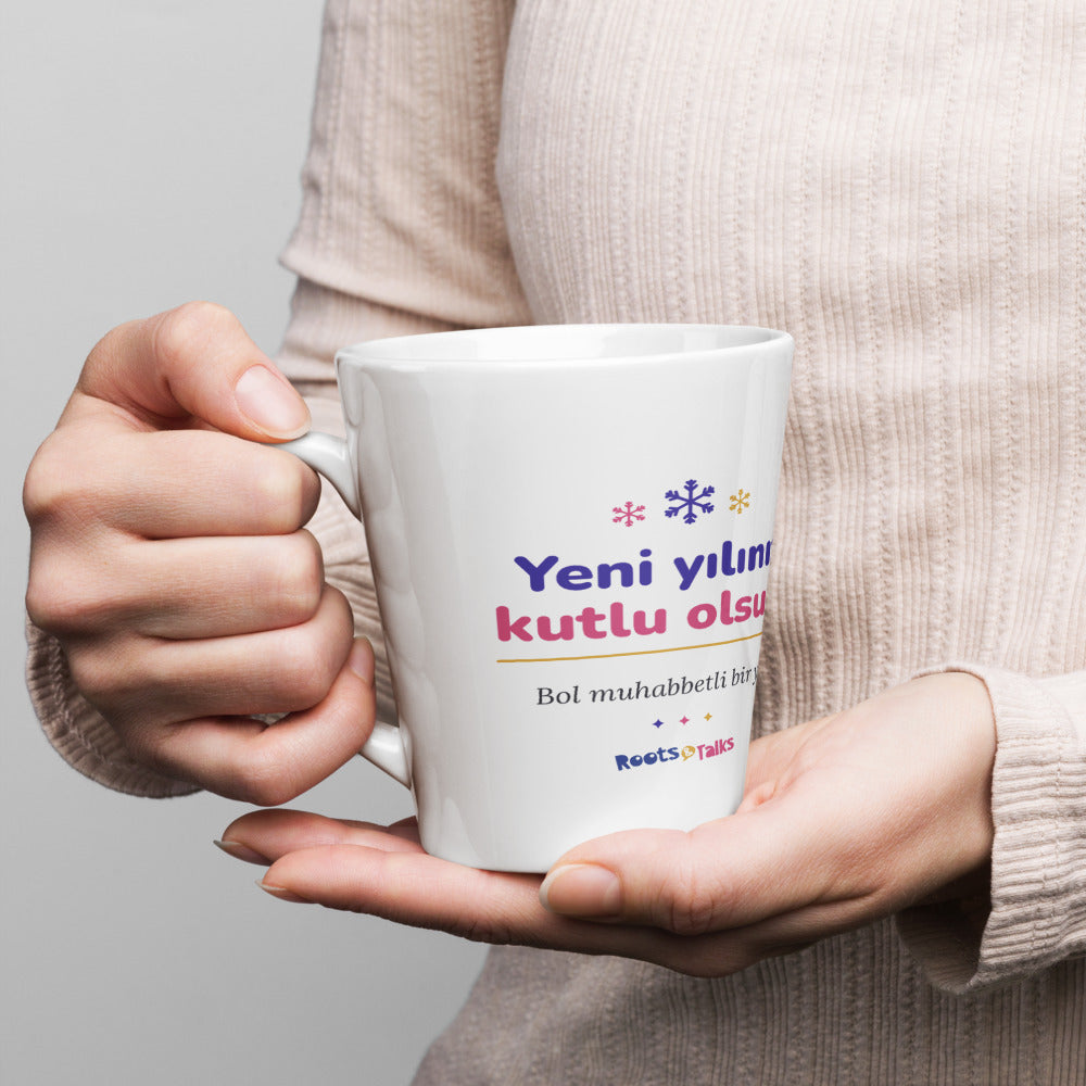 Yeni Yılınız Kutlu Olsun Latte Mug, 12 oz, Roots & Talks - lifestyle photo 1