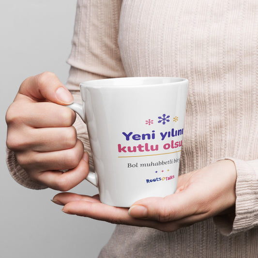 Yeni Yılınız Kutlu Olsun Latte Mug, 12 oz, Roots & Talks - lifestyle photo 1