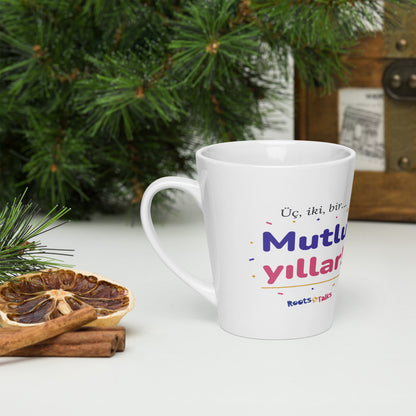 Üç, İki, Bir, Mutlu Yıllar Latte Mug, 12 oz, Roots & Talks - lifestyle photo 3