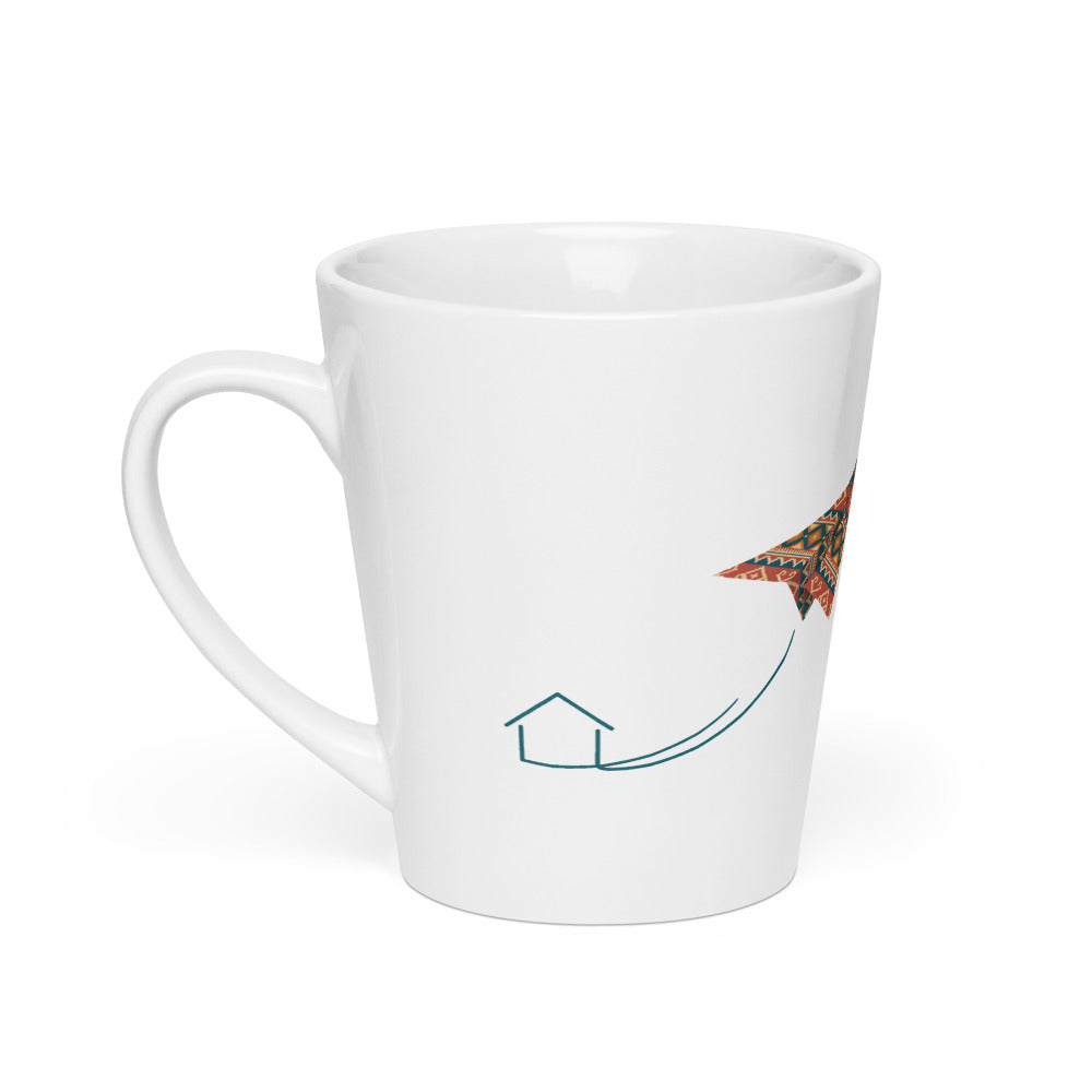 Kilim Flight Latte Mug, 12 oz, Roots & Talks - product photo