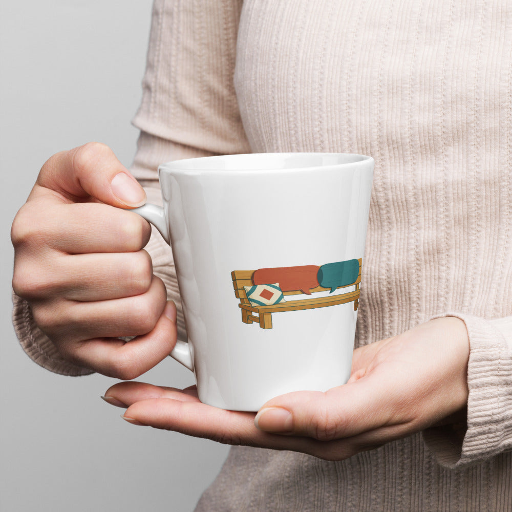 Room for One More Word Latte Mug, 12 oz, Roots & Talks - lifestyle photo 1