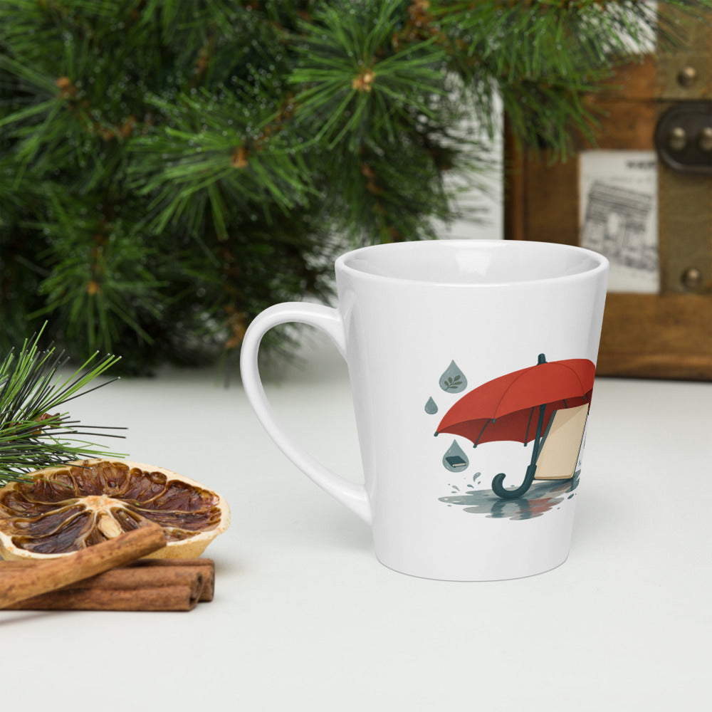 Word Umbrella Latte Mug, 12 oz, Roots & Talks - lifestyle photo 3