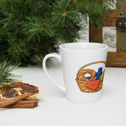 Picnic Basket Latte Mug, 12 oz, Roots & Talks - lifestyle photo 3