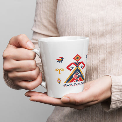Elibelinde Latte Mug, 12 oz, Roots & Talks - lifestyle photo 1