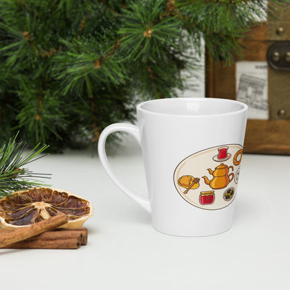 Turkish Breakfast Table Latte Mug, 12 oz, Roots & Talks - lifestyle photo 3