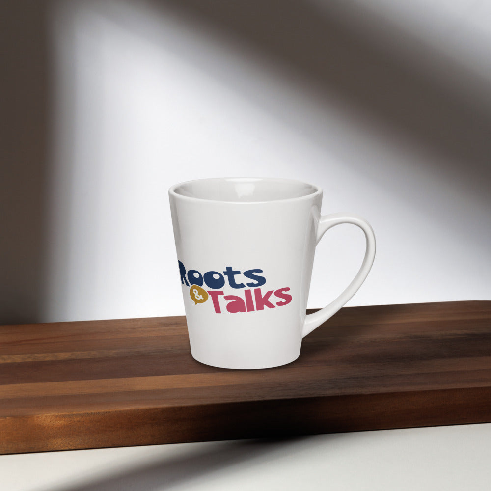 All the Characters Together Latte Mug, 12 oz, Roots & Talks - lifestyle photo 2