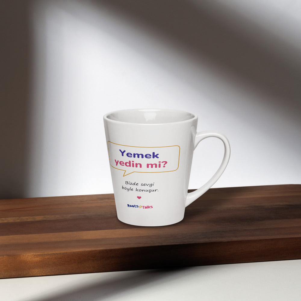 Yemek Yedin Mi? Latte Mug, 12 oz, Roots & Talks - lifestyle photo 2