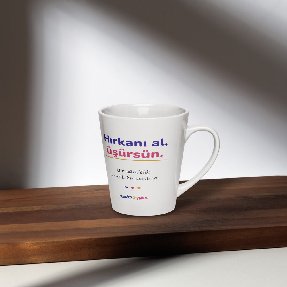 Hırkanı Al, Üşürsün Latte Mug, 12 oz, Roots & Talks - lifestyle photo 2