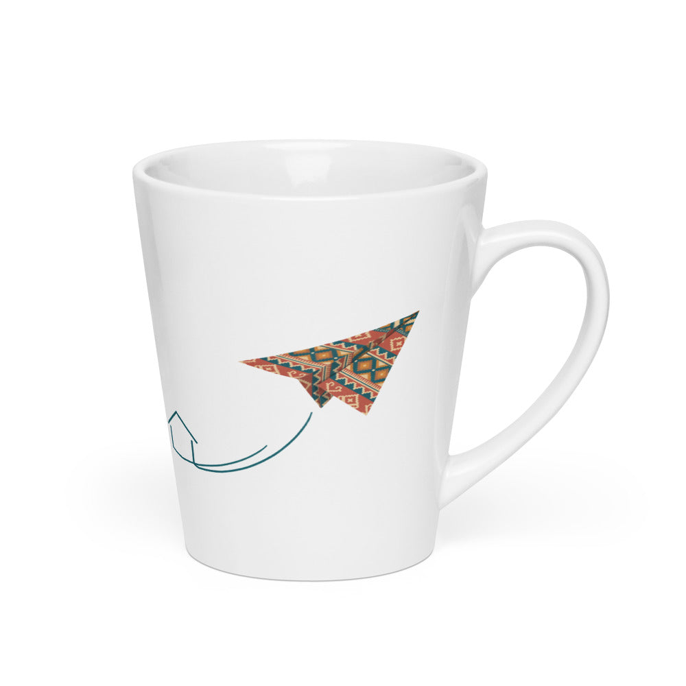 Kilim Flight Latte Mug, 12 oz, Roots & Talks - Right