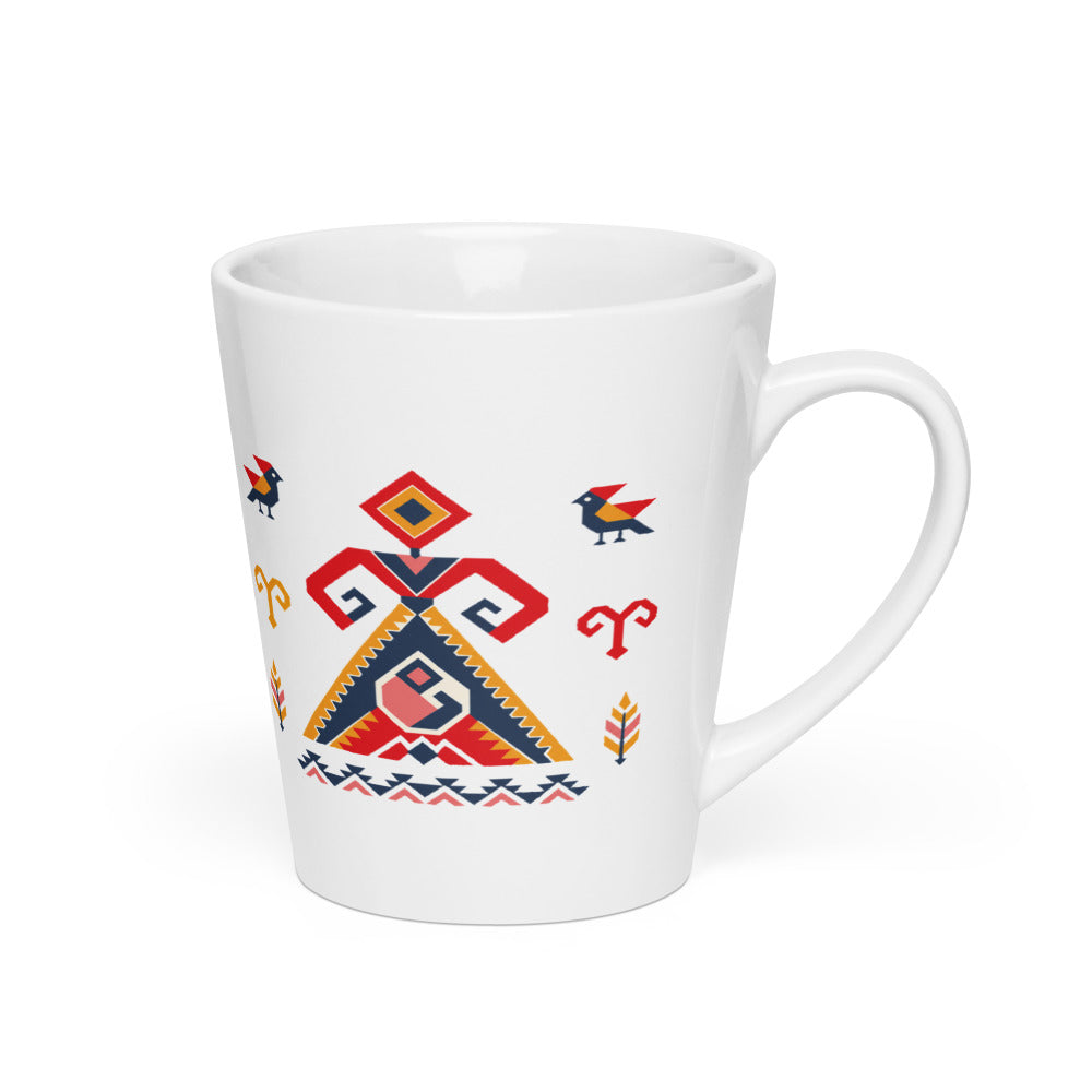 Elibelinde Latte Mug, 12 oz, Roots & Talks - Right
