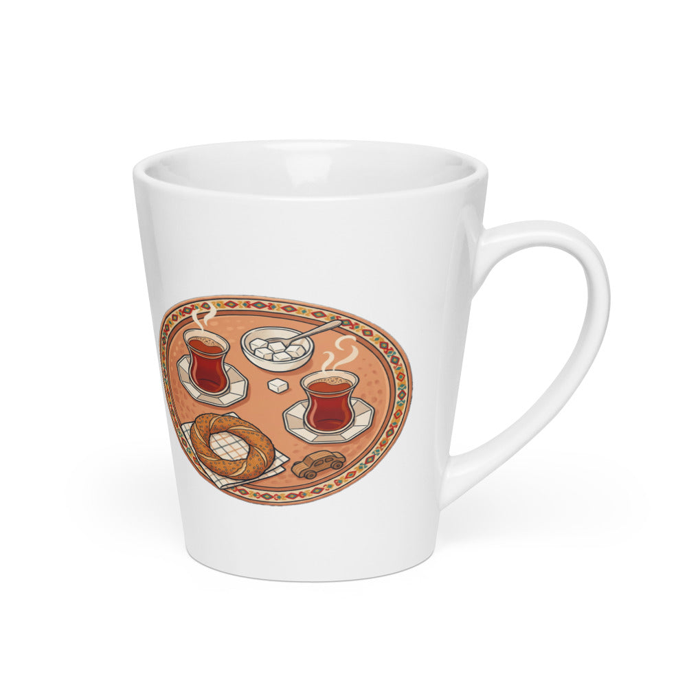 Room on Our Tray Latte Mug, 12 oz, Roots & Talks - Right