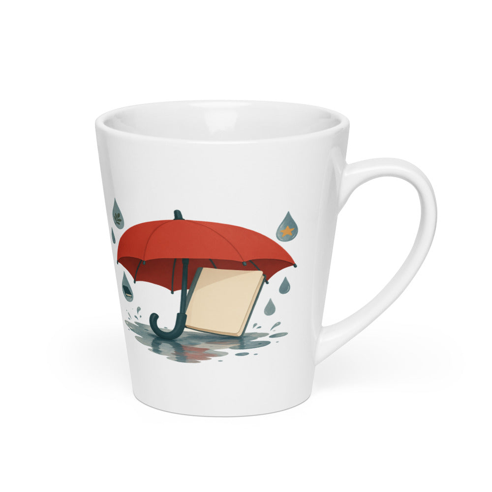 Word Umbrella Latte Mug, 12 oz, Roots & Talks - Right
