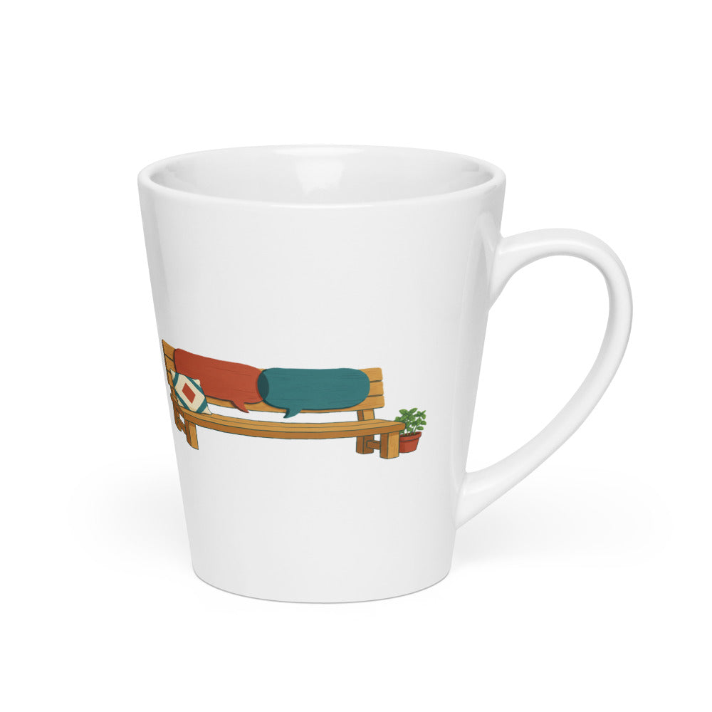 Room for One More Word Latte Mug, 12 oz, Roots & Talks - Right