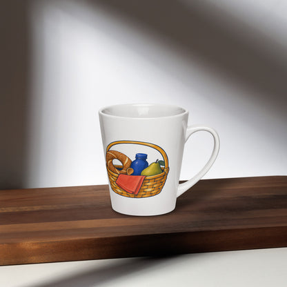 Picnic Basket Latte Mug, 12 oz, Roots & Talks - lifestyle photo 2