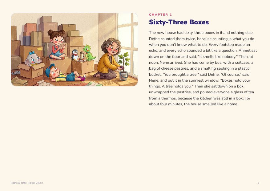 A page of the Kolay Gelsin picture book