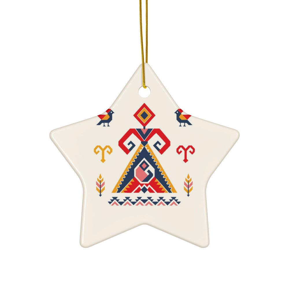 Elibelinde ceramic ornament, star shape