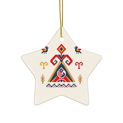 Elibelinde ceramic ornament, star shape