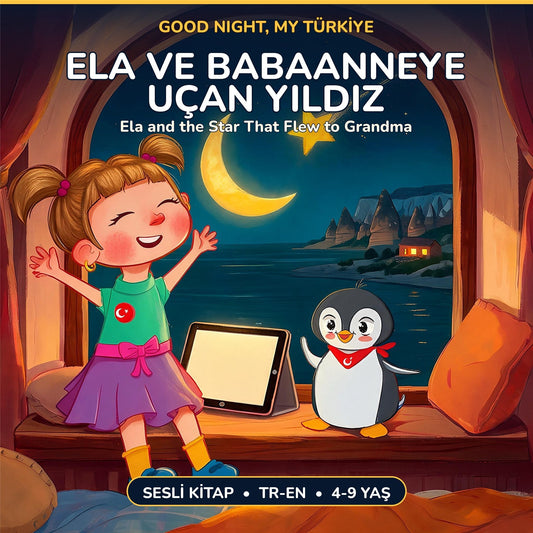 Cover of Ela and the Star That Flew to Grandma, book 1 of the Good Night, My Türkiye bundle