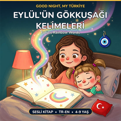Cover of Eylül's Rainbow Words, book 5 of the Good Night, My Türkiye bundle