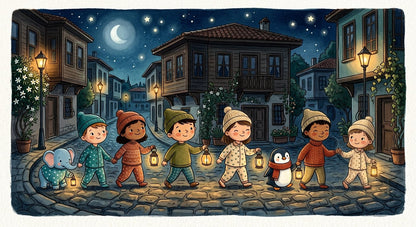 An illustrated page from The Midnight Simit Mystery, Chapter 5 of Little Adventures in Turkish Culture