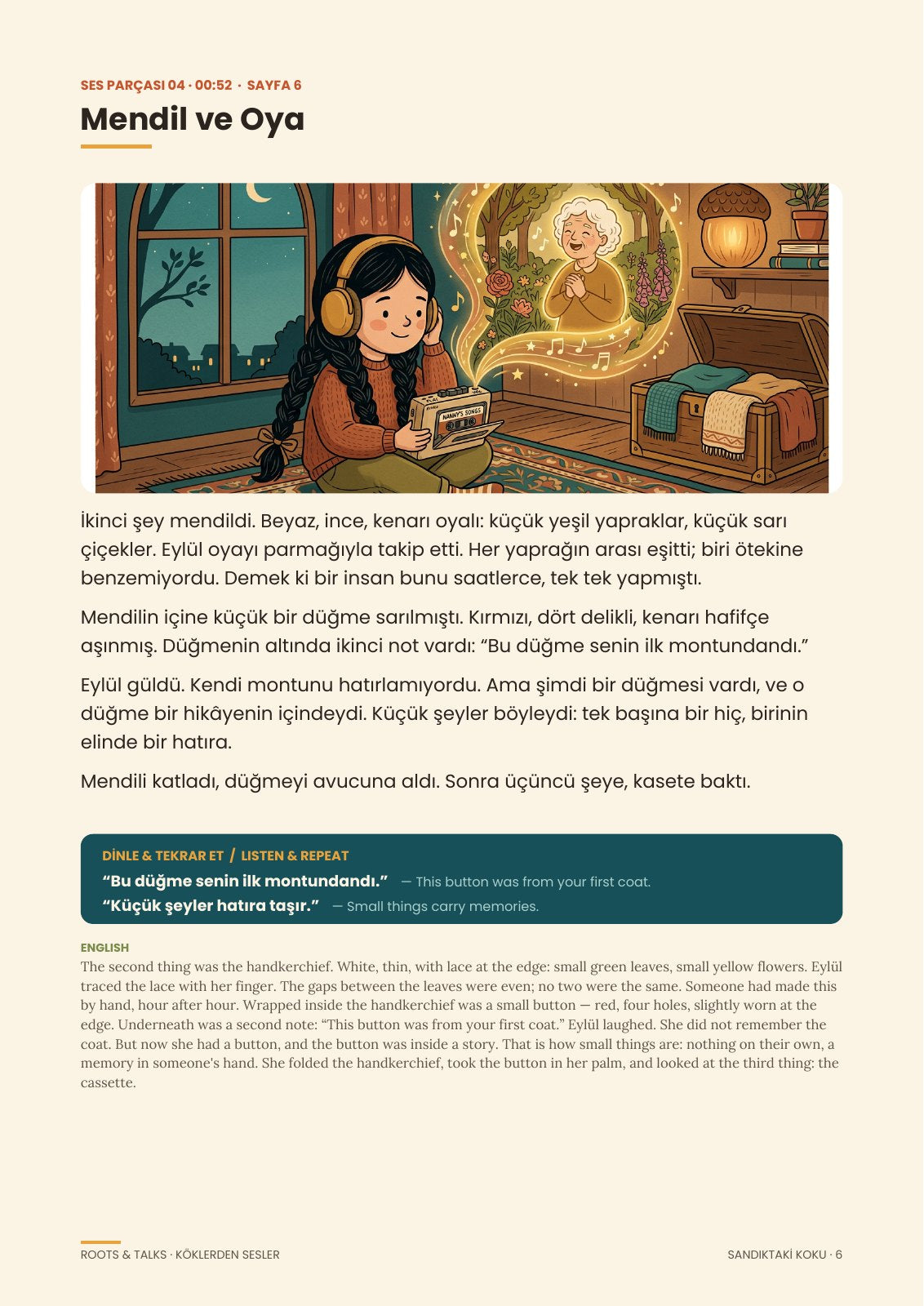 A page from Voices from the Roots 2