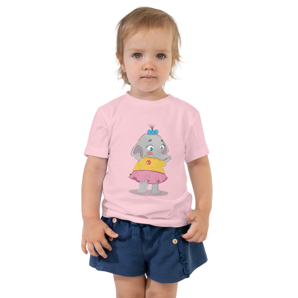 Filiz Elephant Toddler T-Shirt, Roots & Talks - Pink